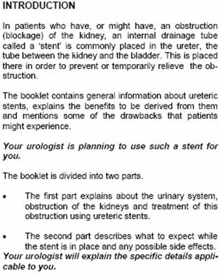 ureteric stent