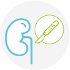Minimally invasive kidney surgery icon